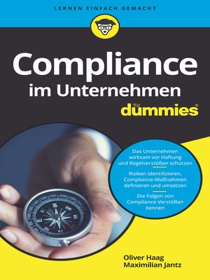 cover image of Compliance im Unternehmen f&uuml;r Dummies